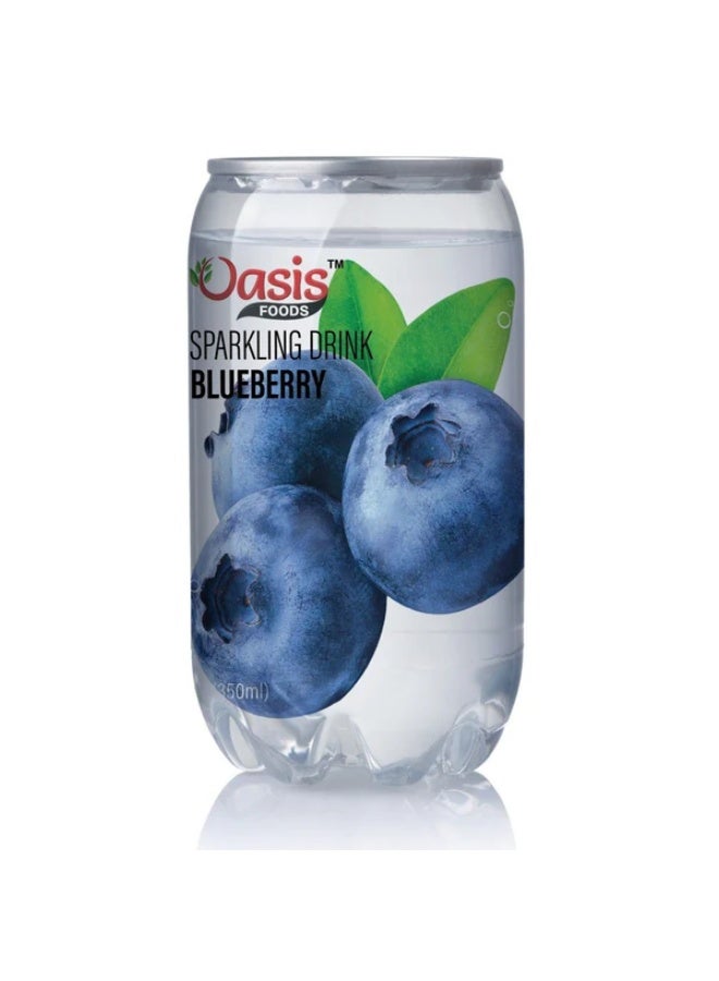 Oasis Sparkling Blueberry Flavored Drink – 24 Pack (350ml Cans) - Image 1